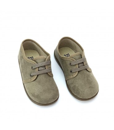 ZAPATO CORDONES NIÑO 12550 TAUPE