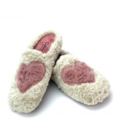 ZAPATILLA CASA CORAZÓN 3170 NUBES VISON
