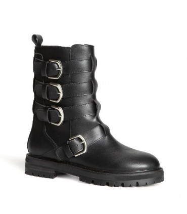 BOTIN MOTERO BIKER M4633 NEGRO