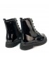 BOTIN MILITAR NIÑA CRECENDO 2633 CHAROL NEGRO