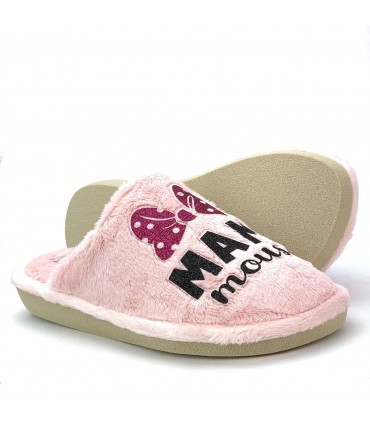 ZAPATILLA CASA MAMI MOUSE MONTBLANC ROSA