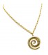 COLLAR CARACOLA ACERO ORO