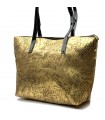 BOLSO PIEL HECHO A MANO MEDIANO SERPIENTE ORO