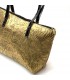 BOLSO PIEL HECHO A MANO MEDIANO SERPIENTE ORO