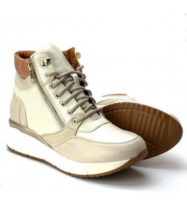 ZAPATILLA ABOTINADA PIKOLIN F555-6 BEIGE