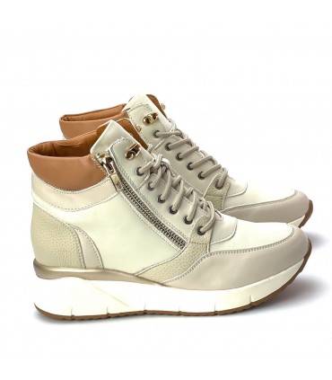 ZAPATILLA ABOTINADA PIKOLIN F555-6 BEIGE