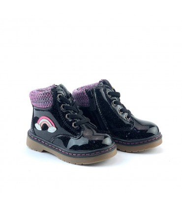 BOTITA NINA A3158S NEGRO