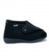 ZAPATILLA ANCHA VELCRO  2-7287 NEGRO