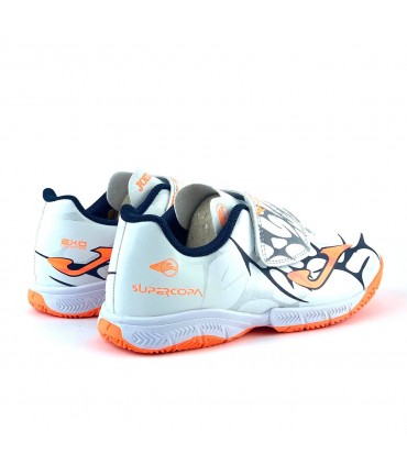 ZAPATILLA JOMA SUPER COPA JR 2502 WHITE INDOOR