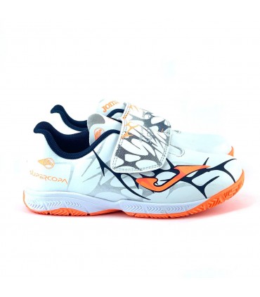 ZAPATILLA JOMA SUPER COPA JR 2502 WHITE INDOOR