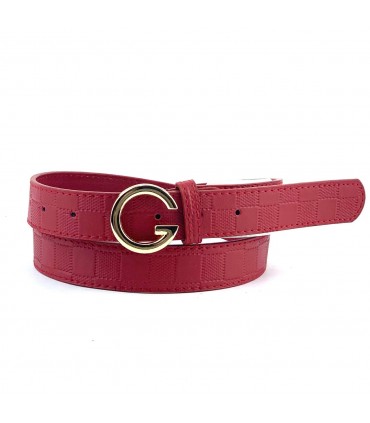 CINTURON MUJER 58765 ROJO