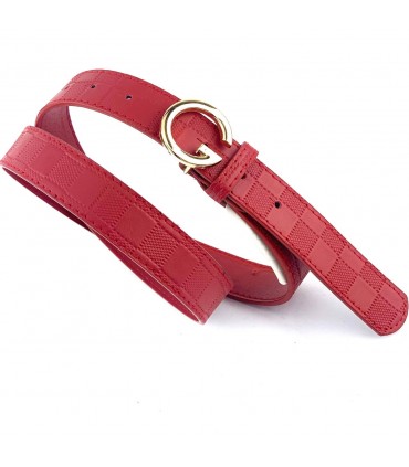 CINTURON MUJER 58765 ROJO