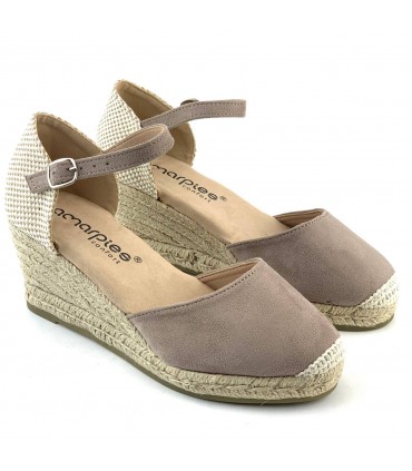 CUÑA CERRADA AMARPIES ACX26484 TAUPE