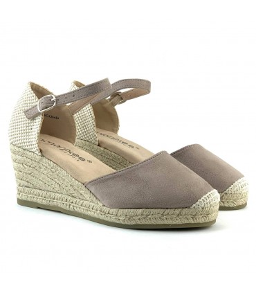 CUÑA CERRADA AMARPIES ACX26484 TAUPE