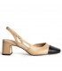 ZAPATO SALON M5332 CAMEL NEGRO
