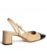 ZAPATO SALON M5332 CAMEL NEGRO