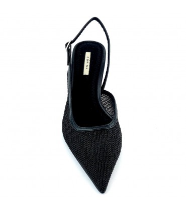 ZAPATO TACON DESTALONADO M5307 NEGRO