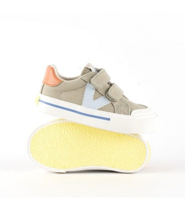 ZAPATILLA VICTORIA LONA VELCRO 1065189 KAKI