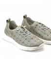 ZAPATILLA LIGERA CORDON ELASTICO AOG28352 PLATA