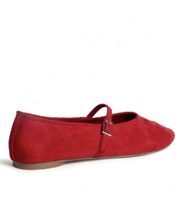 ZAPATO PLANO HEBILLA M5210 ROJO