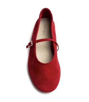 ZAPATO PLANO HEBILLA M5210 ROJO