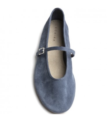ZAPATO PLANO HEBILLA M5210 AZUL