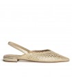 ZAPATO PLANO CALADOS M5261 ORO