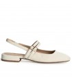 ZAPATO DOS HEBILLAS M5290 BEIGE