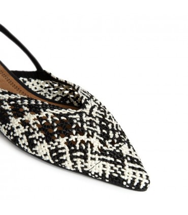 ZAPATO PLANO BICOLOR M5262 NEGRO BLANCO