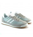 ZAPATILLA RAYAS COMBI L-24027-6 BEIGE VERDE CLARO
