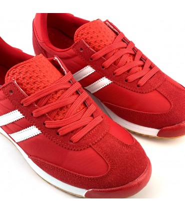 ZAPATILLA RAYAS COMBI L-24027-13 ROJO