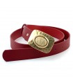 CINTURON PLACA BTST14193 ROJO