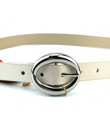 CINTURON PLACA BTST14190 BLANCO