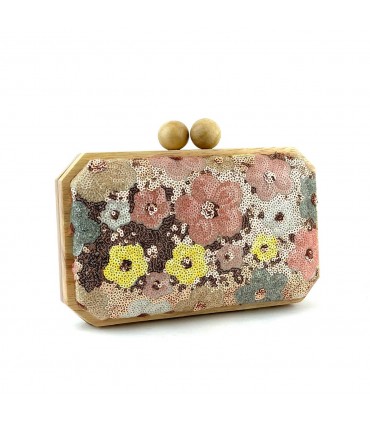 BOLSO FIESTA MADERA MULTICOLOR  FLORES AST20557 2