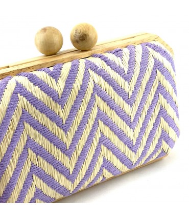 BOLSO FIESTA MADERA RAYAS MORADO AST20540 4