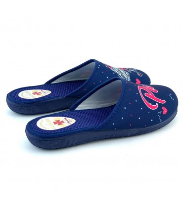 ZAPATILLA CASA MUJER PARIS 6102 MARINO