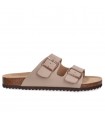 CHANCLA DOS HEBILLAS ETIKA 41012 TAUPE