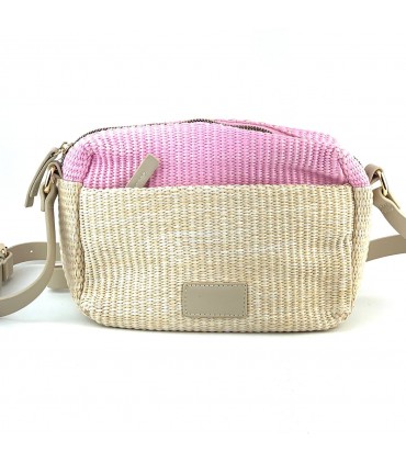 BANDOLERA RAFIA JYL67836  ROSA