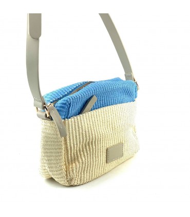 BANDOLERA RAFIA JYL67836  AZUL