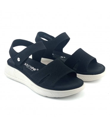 SANDALIA CONFORT AMARPIES ABZ28660 NEGRO