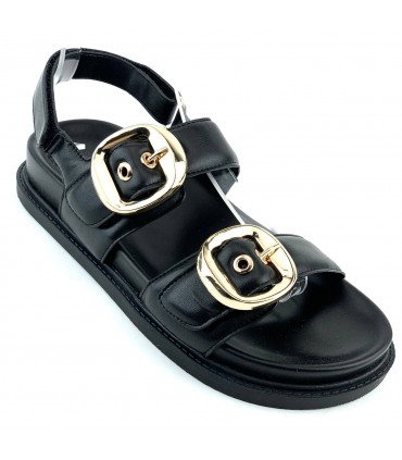 SANDALIA PLATAFORMA ISTERIA 25056 NEGRO