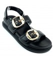 SANDALIA PLATAFORMA ISTERIA 25056 NEGRO