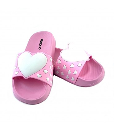 CHANCLA CORAZONES NICOBOCO 42-520 LOVE ROSA