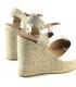 CUÑA CERRADA POLIPIEL CF-5072 BLANCA