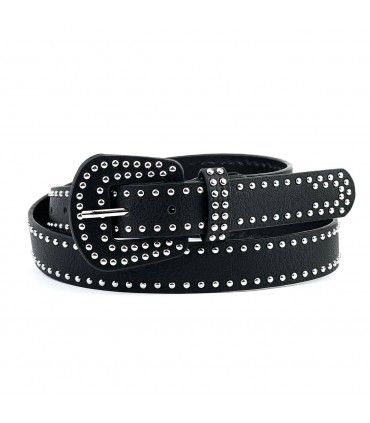 CINTURONES CHAPITAS CY-8043 NEGRO