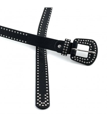 CINTURONES CHAPITAS CY-8043 NEGRO