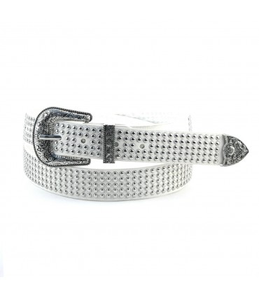 CINTURONES CHAPITAS CY-8046 BLANCO