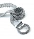 CINTURON TIPO RAFIA METALIZADO IWHF2032-2 PLATA