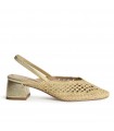 ZAPATO TACON METALIZADO M5326 ORO