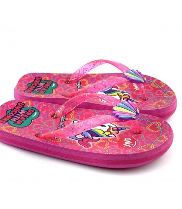 CHANCLA DEDO LAISA UNICORNIO 36-030 ROSA